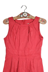 Rochie - Noa Noa roșie plisată cu croială feminină – S – Femei - detaliu