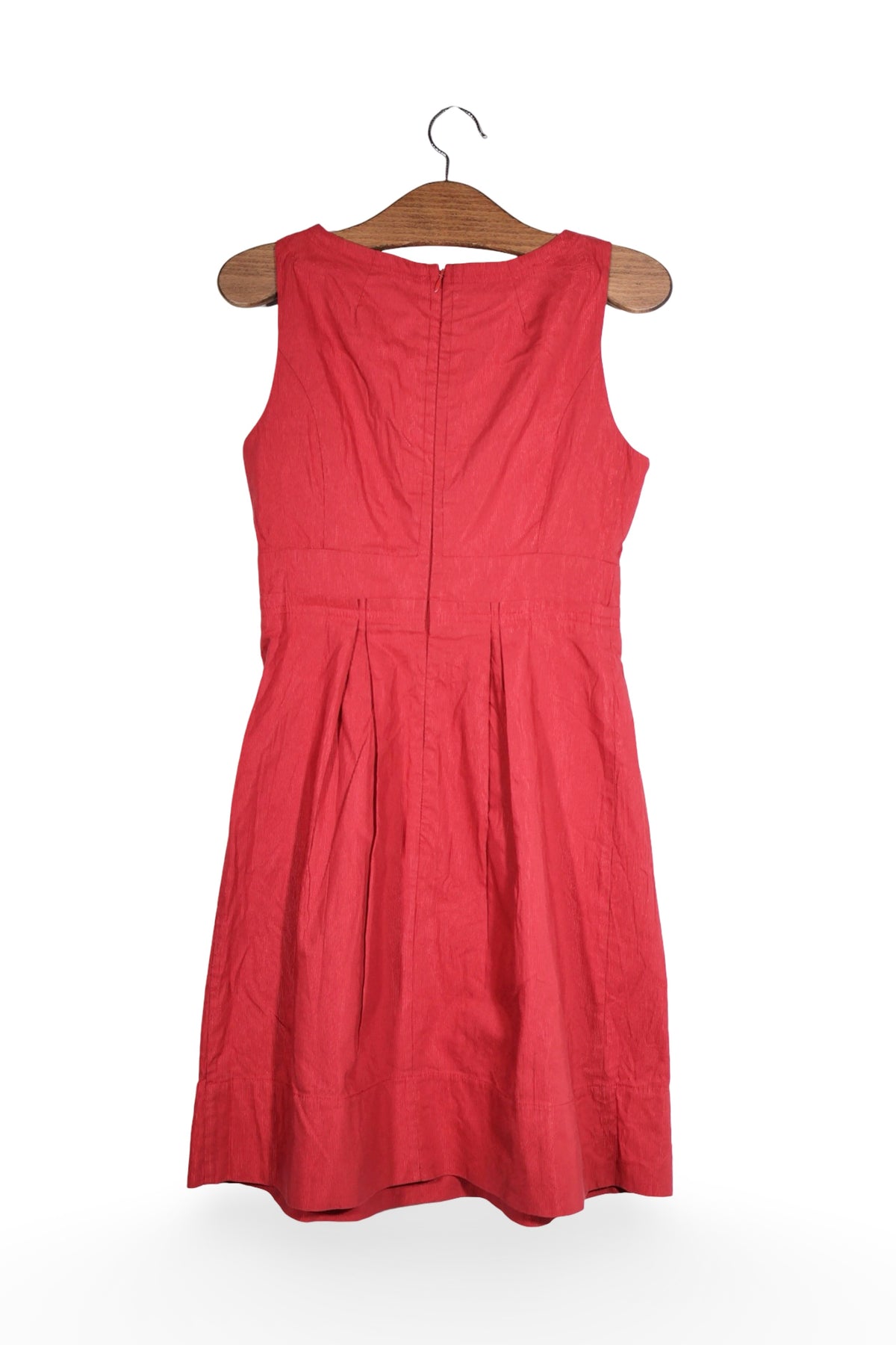 Rochie - Noa Noa roșie plisată cu croială feminină – S – Femei - spate