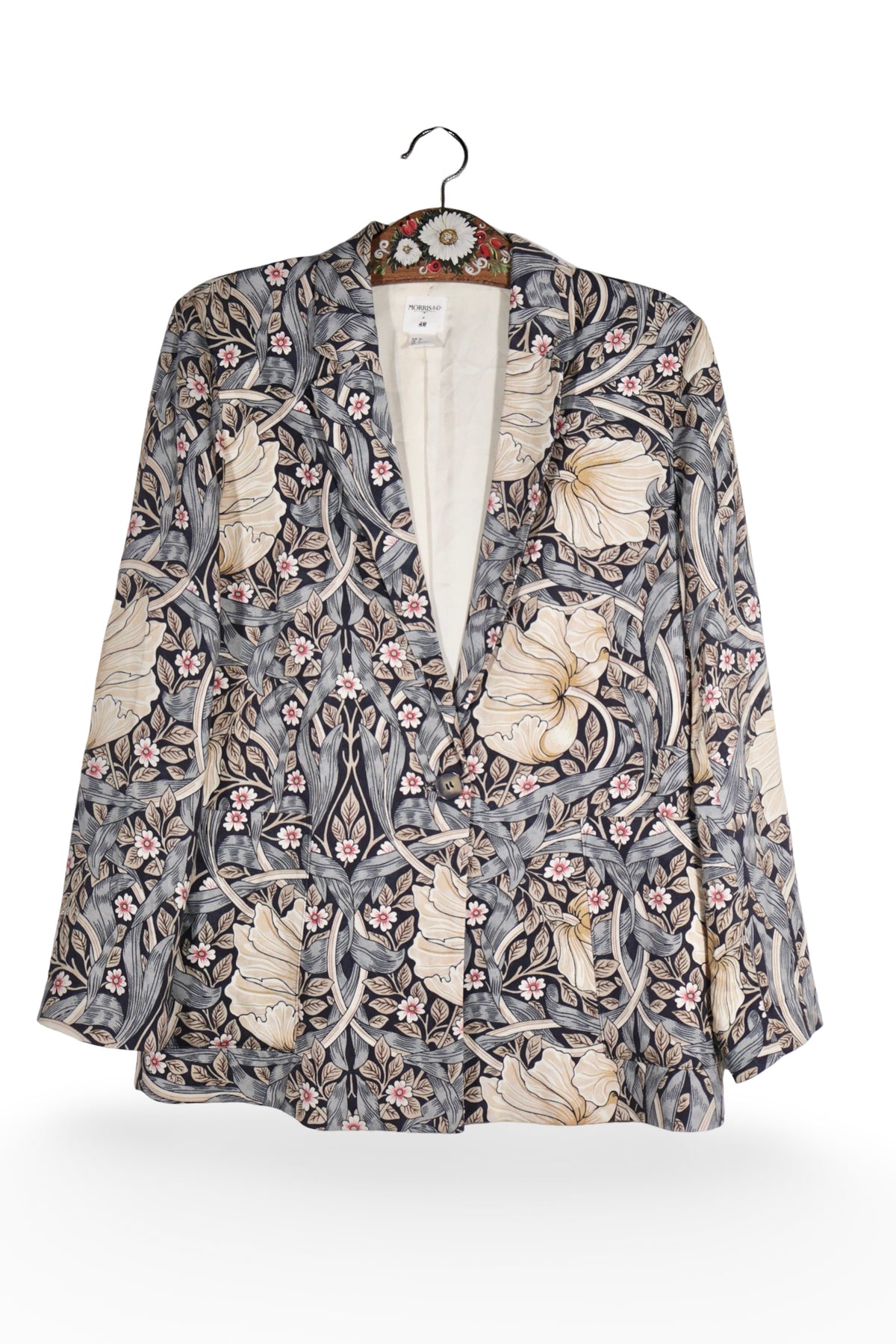 Sacou - Premium imprimat floral cu linie lejera – S – Femei - fata