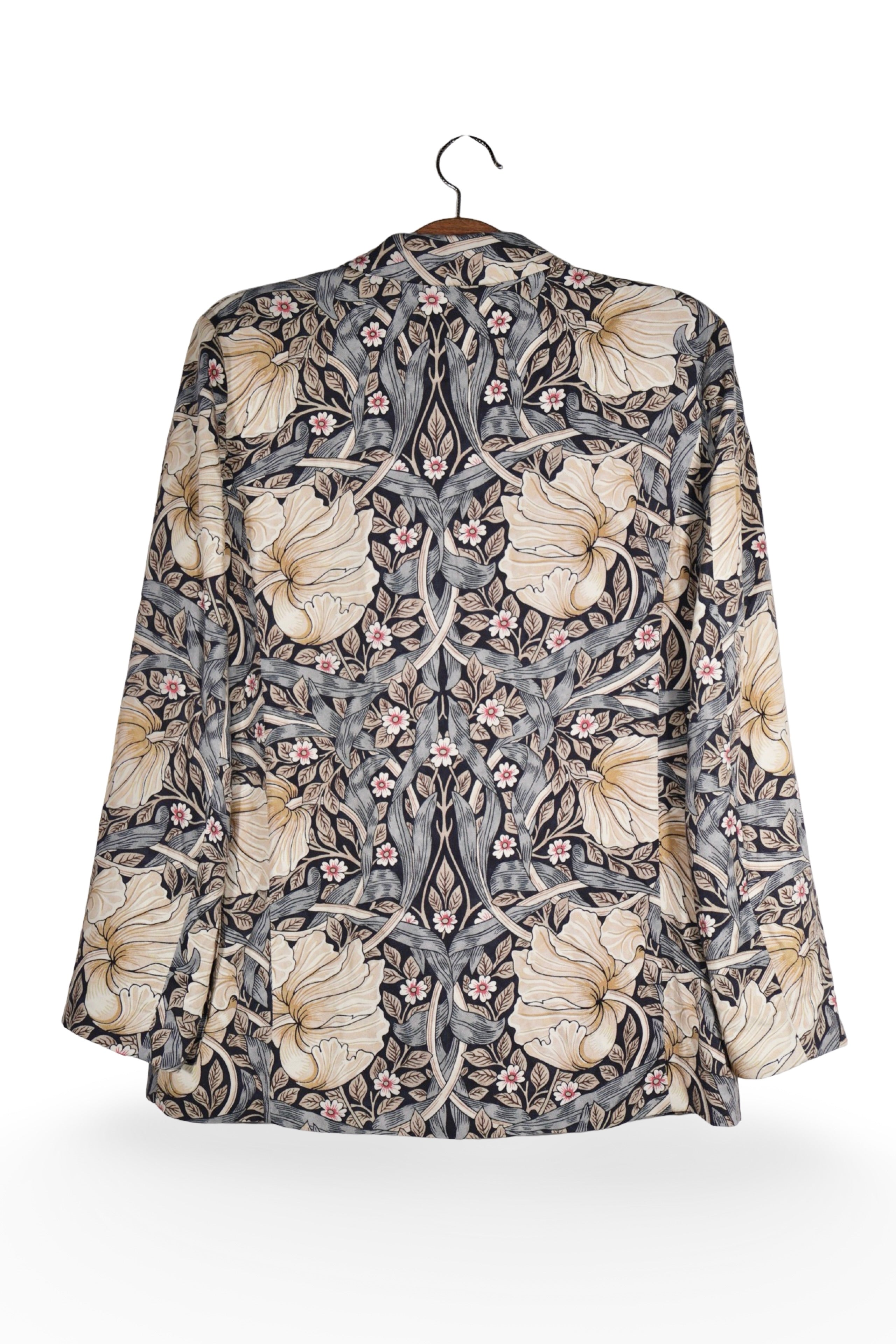 Sacou - Premium imprimat floral cu linie lejera – S – Femei - spate