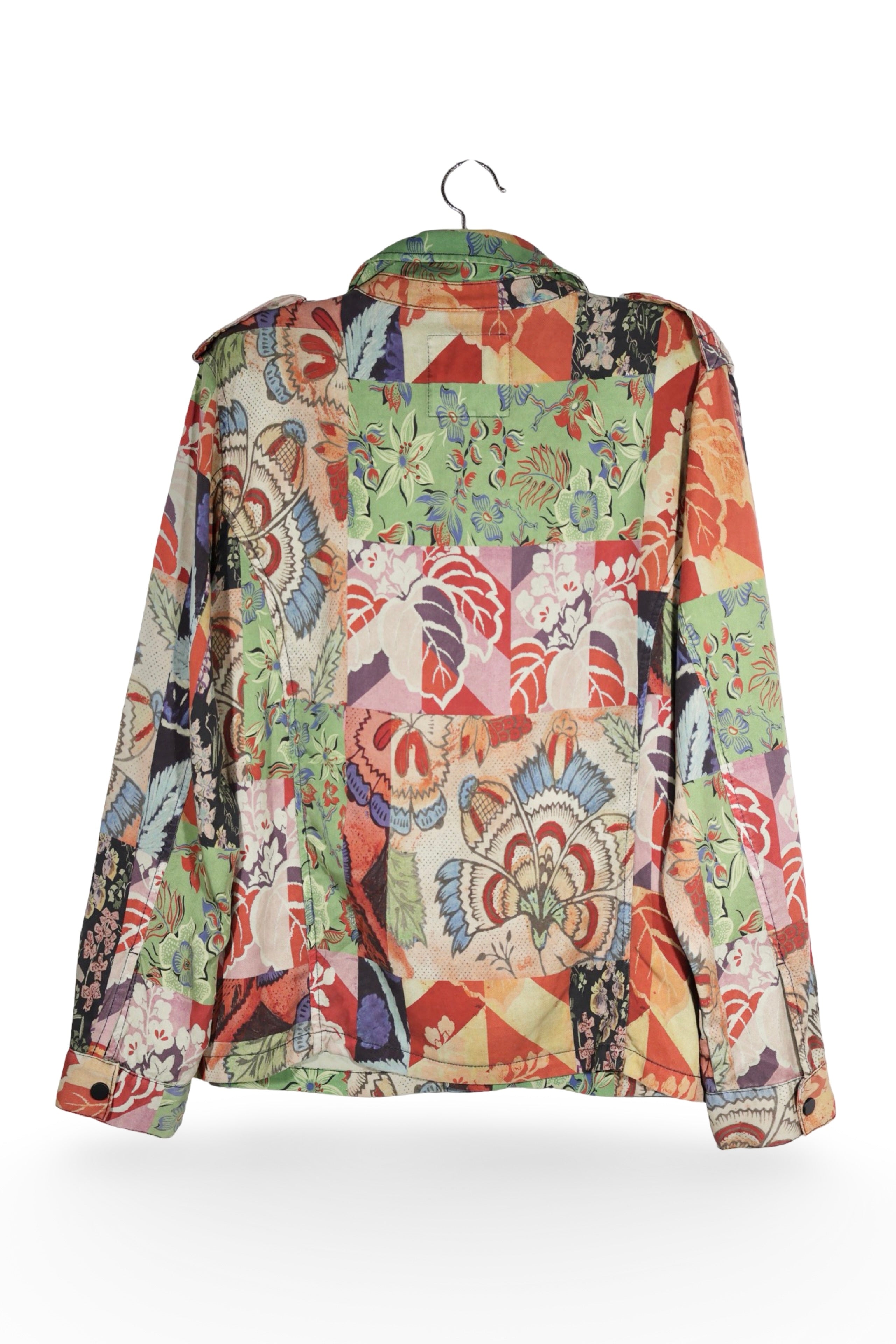 Jachetă - Desigual multicolor cu imprimeu floral si croiala lejera – XL – Femei - spate