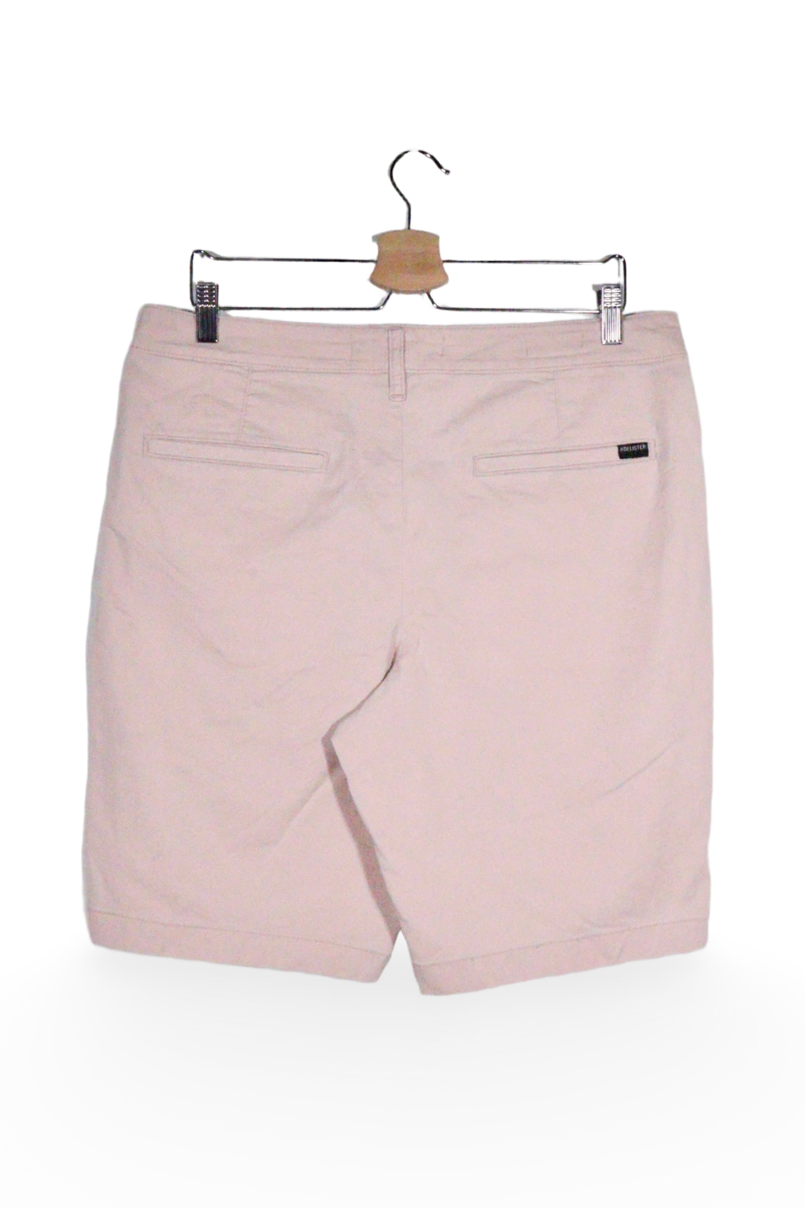 Pantaloni scurți - Hollister bej din bumbac cu croială casual – M – Bărbați - spate
