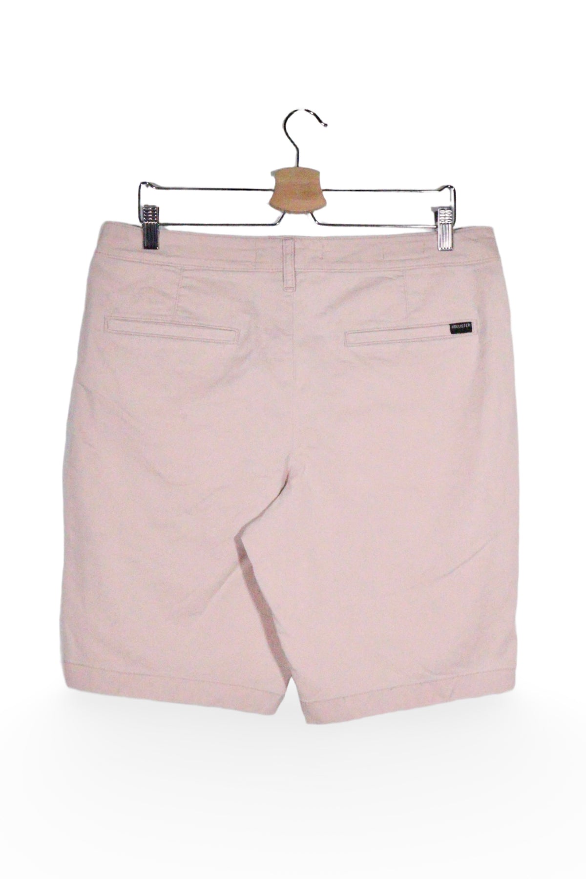 Pantaloni scurți - Hollister bej din bumbac cu croială casual – M – Bărbați - spate