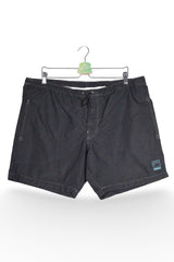 Pantaloni scurți de baie - G-star negri cu imprimeu caroiat discret – XL – Bărbați - fata
