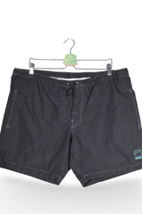 Pantaloni scurți de baie - G-star negri cu imprimeu caroiat discret – XL – Bărbați - detaliu