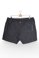 Pantaloni scurți de baie - G-star negri cu imprimeu caroiat discret – XL – Bărbați - spate