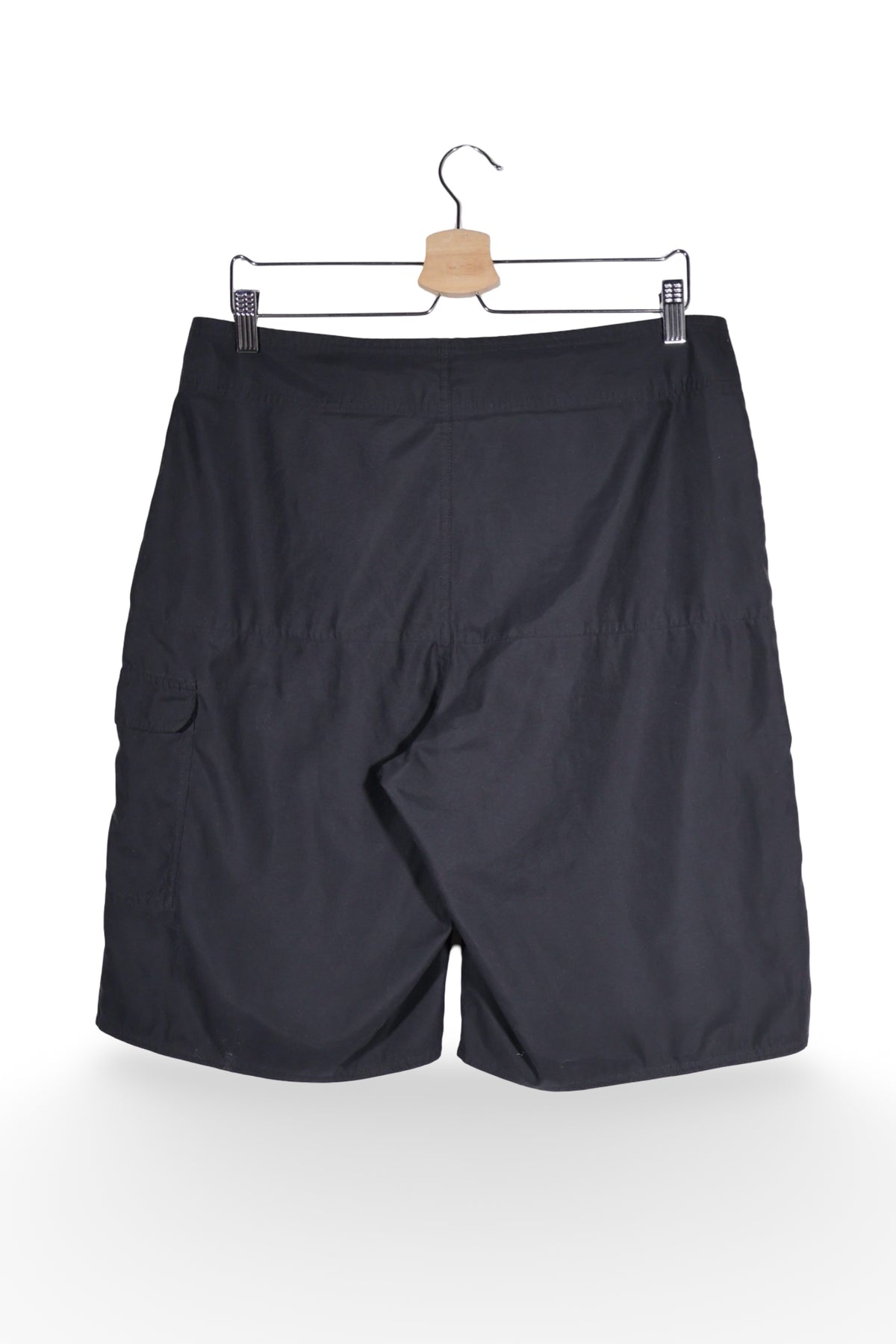 Pantaloni scurți - NIKE negri din poliester cu croială relaxată – M – Bărbați - spate