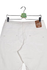 Pantaloni 2/3 - Camp David alb din bumbac cu croiala relaxata – M – Bărbați - spate