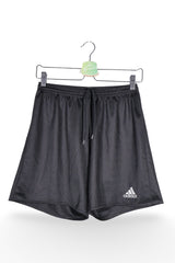 Pantaloni scurți - Adidas negre din material tehnic cu croiala lejera – M – Bărbați - fata
