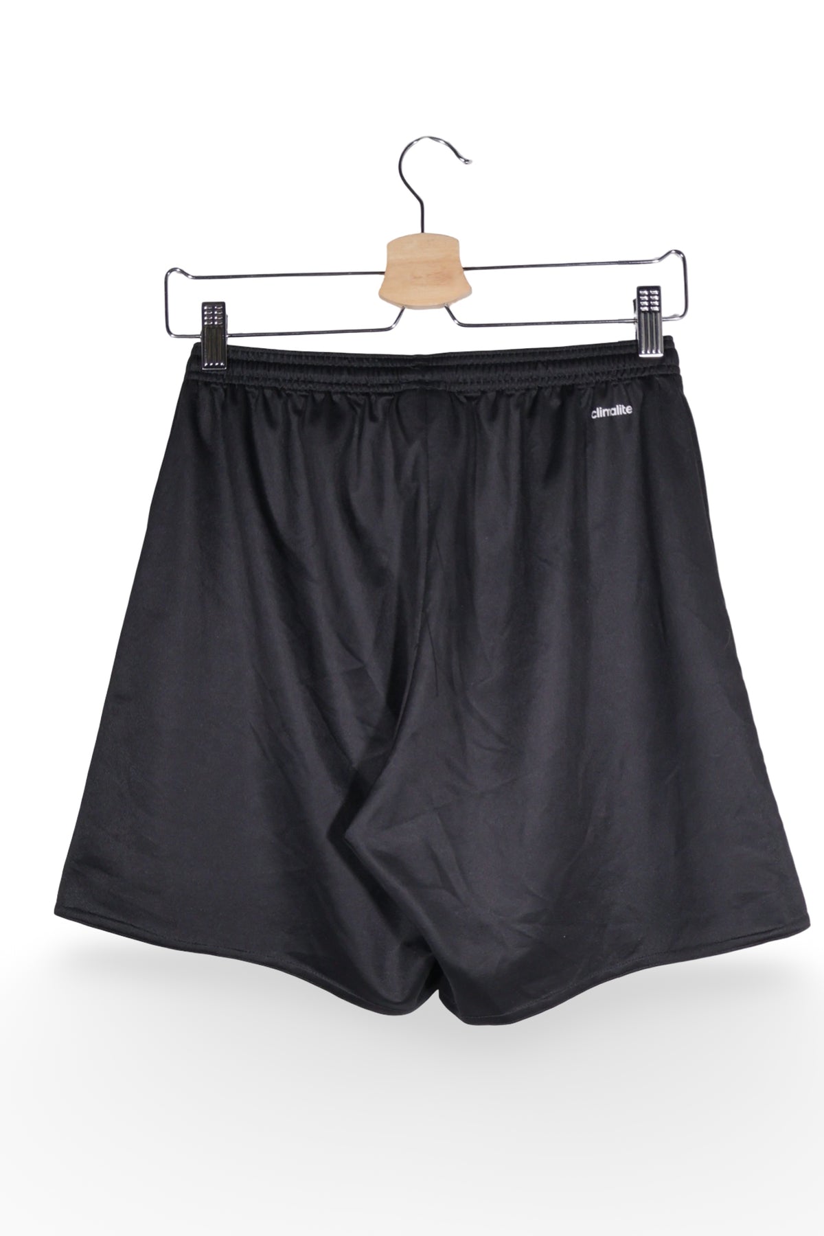 Pantaloni scurți - Adidas negre din material tehnic cu croiala lejera – M – Bărbați - spate
