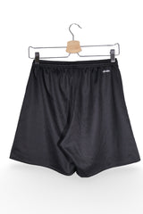 Pantaloni scurți - Adidas negre din material tehnic cu croiala lejera – M – Bărbați - spate