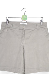 Pantaloni scurți - BRAX gri deschis din bumbac cu croială lejeră – XL – Femei - detaliu