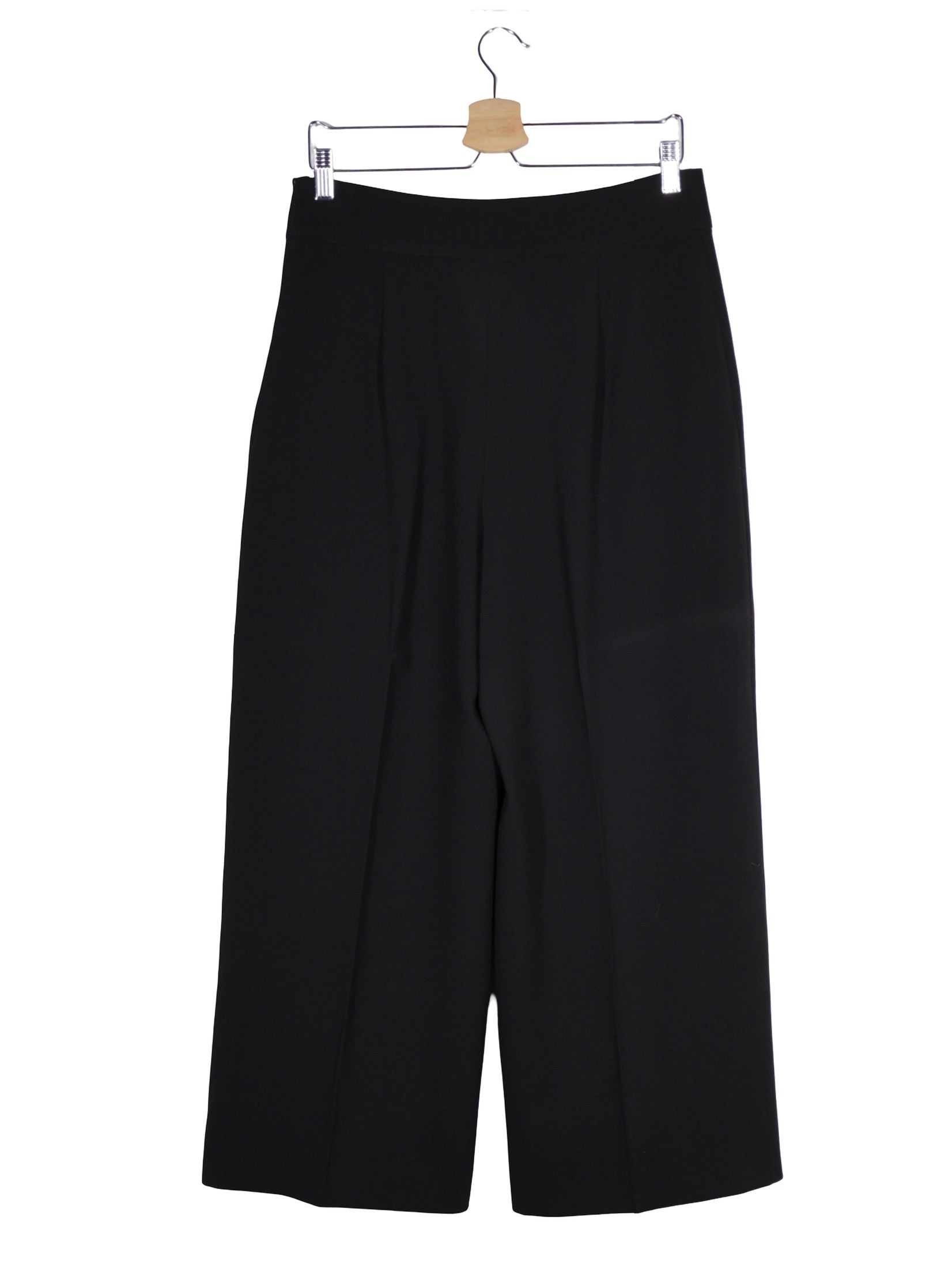 Pantaloni ZARA negru mărime L vedere din spate second-hand premium