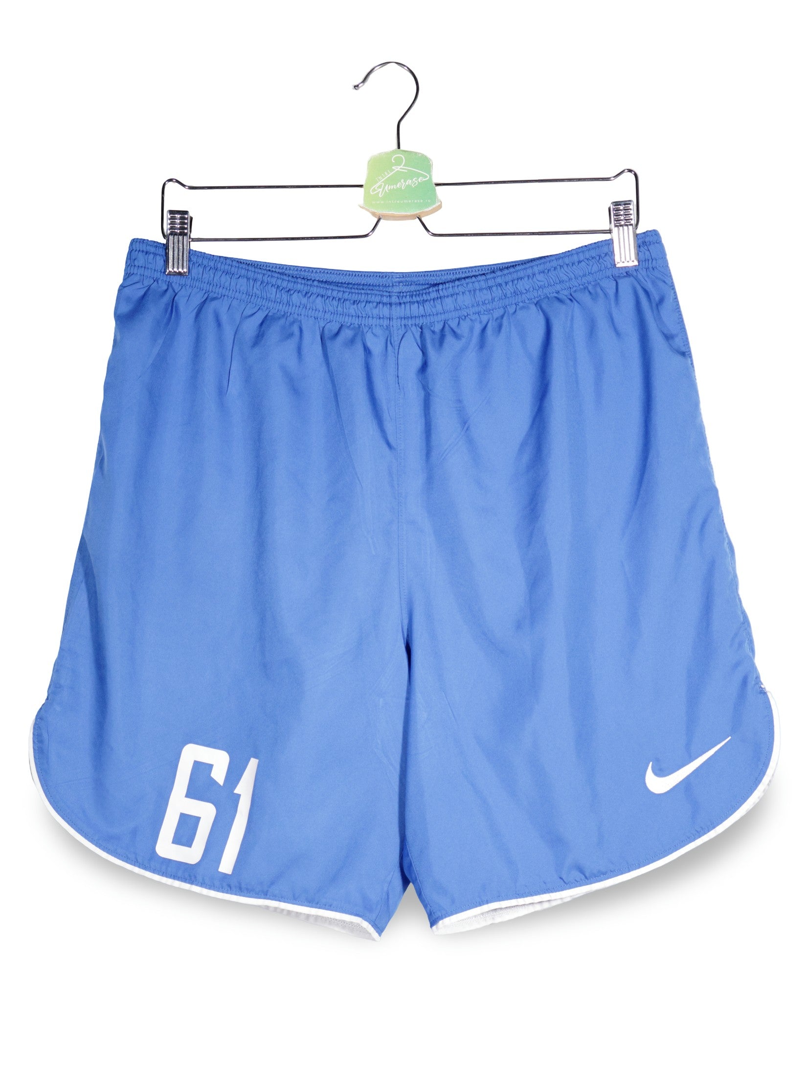 Pantaloni scurti Nike albastru mărime L vedere din față second-hand premium