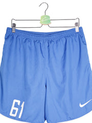 Pantaloni scurti Nike albastru mărime L detaliu material și croială second-hand premium