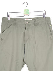 Pantaloni FJÄLLRÄVEN verde-oliv mărime L detaliu material și croială second-hand premium
