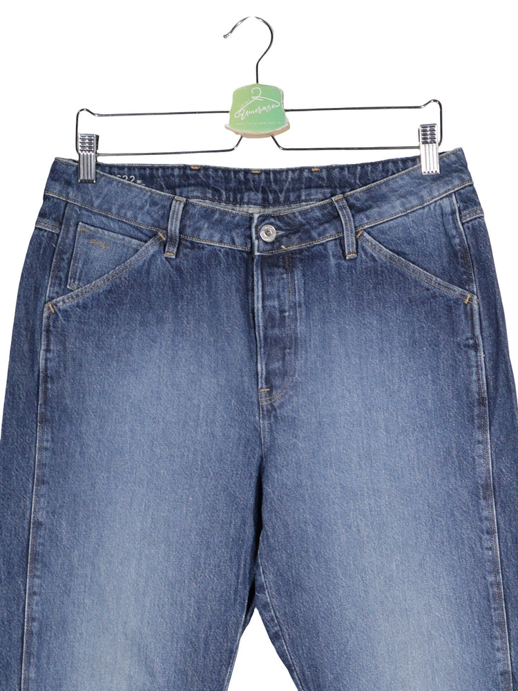 Blugi G-STAR RAW albastru mărime W32 detaliu material și croială second-hand premium