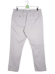Pantaloni Tommy Hilfiger gri deschis mărime L vedere din spate second-hand premium
