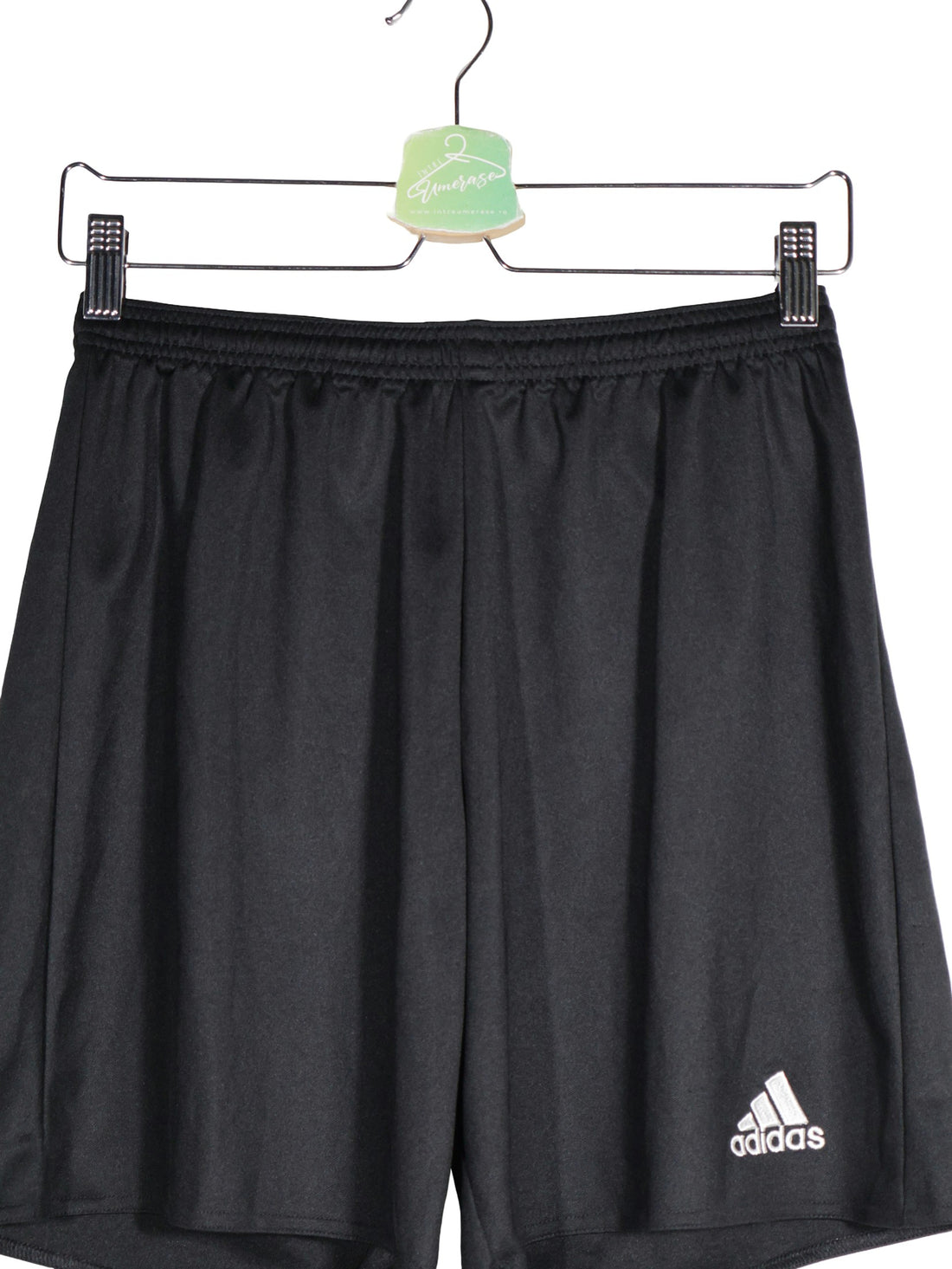 Pantaloni scurti adidas negru mărime M detaliu material și croială second-hand premium