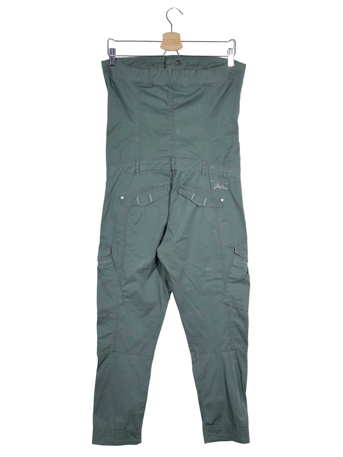 Salopeta G-STAR RAW verde închis mărime S vedere din spate second-hand premium