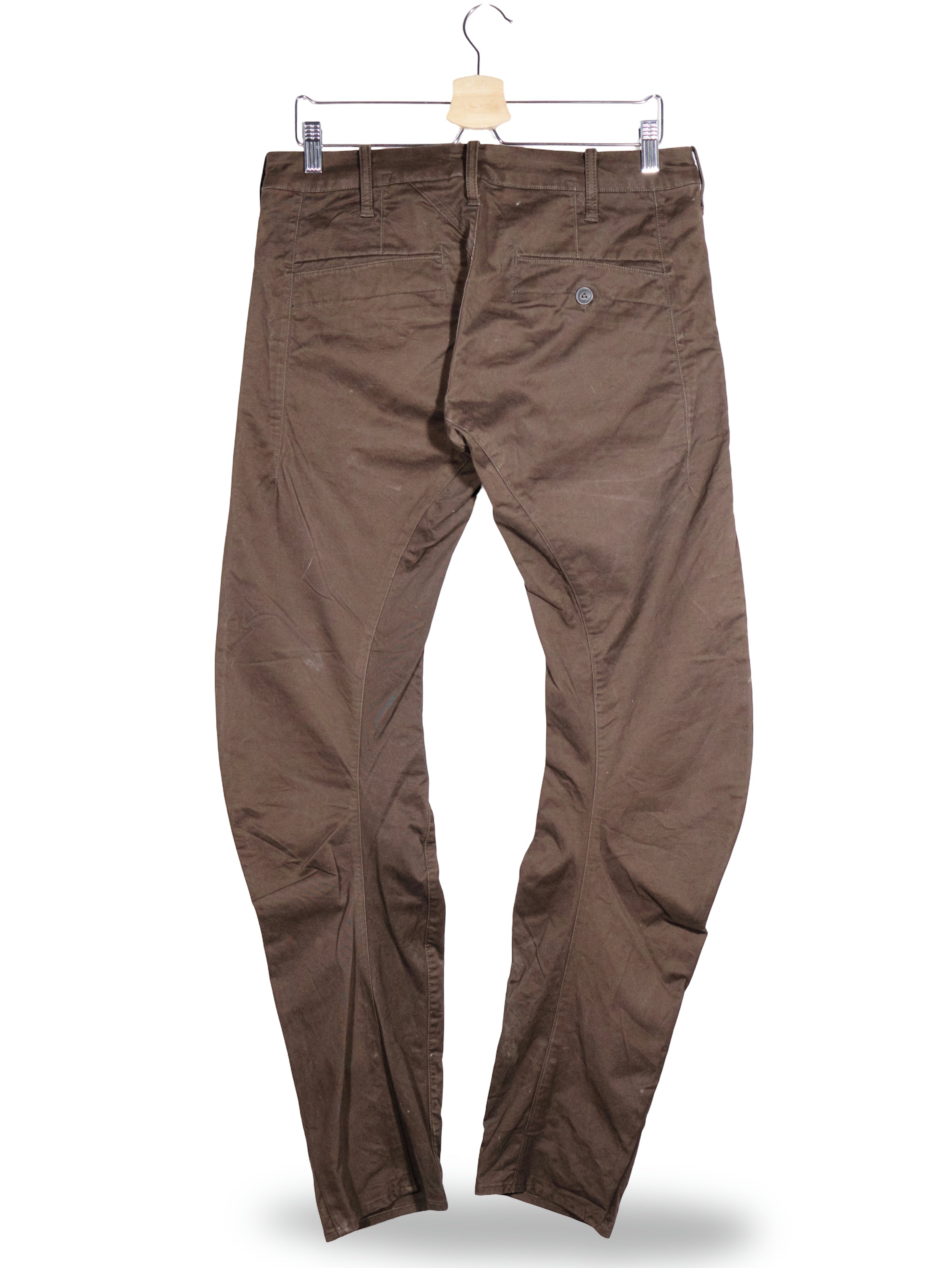 Pantaloni G-STAR maro mărime M vedere din spate second-hand premium