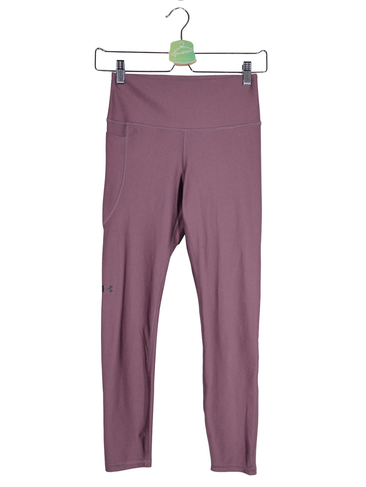 Pantaloni Under Armour mov prună mărime S vedere din față second-hand premium