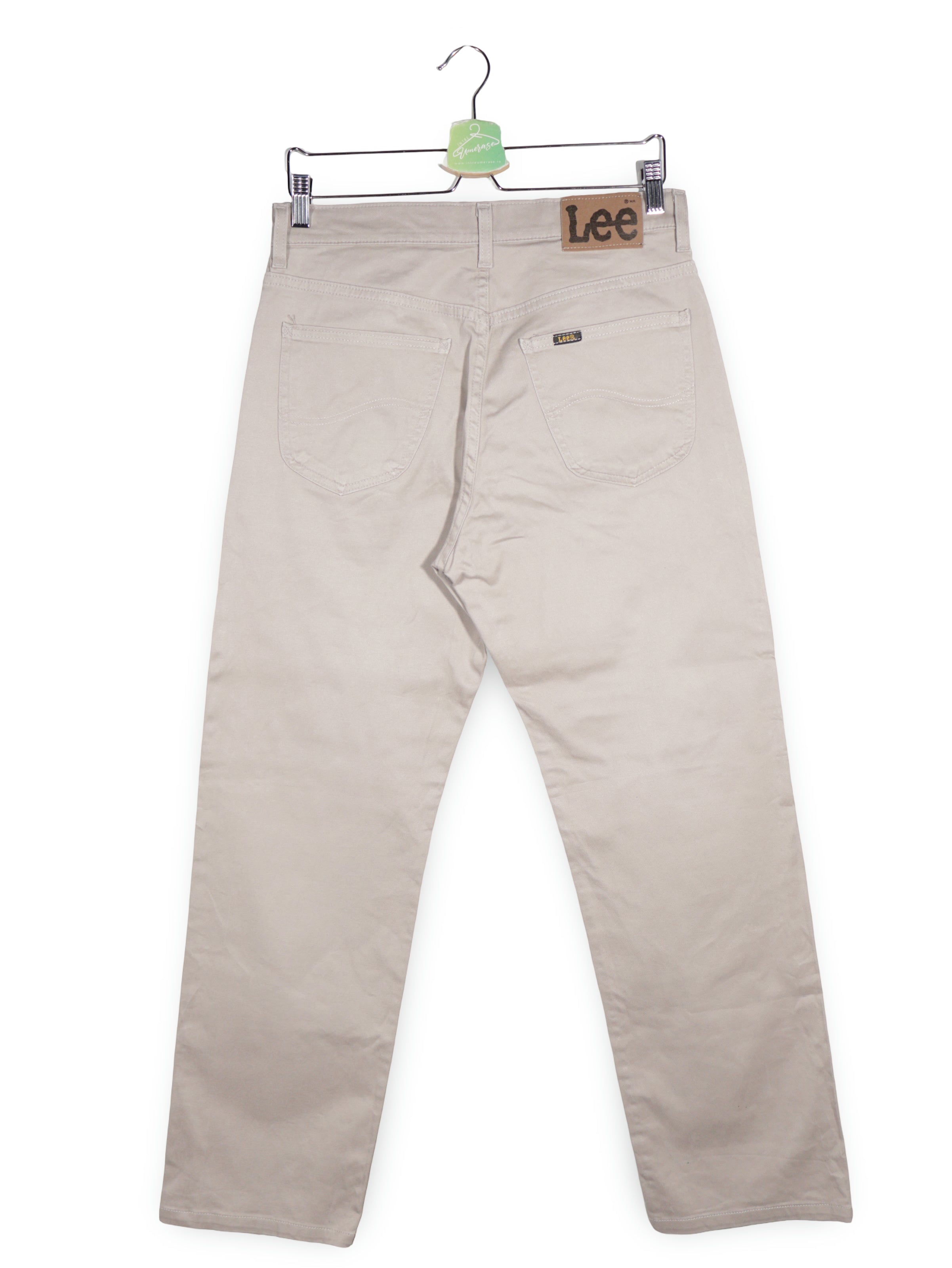 Blugi Lee bej deschis mărime W33 vedere din spate second-hand premium