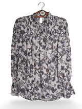 Cămașă Premium cu imprimeu floral delicat – XS – Femei - imagine 1