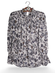 Cămașă Premium cu imprimeu floral delicat – XS – Femei - imagine 1