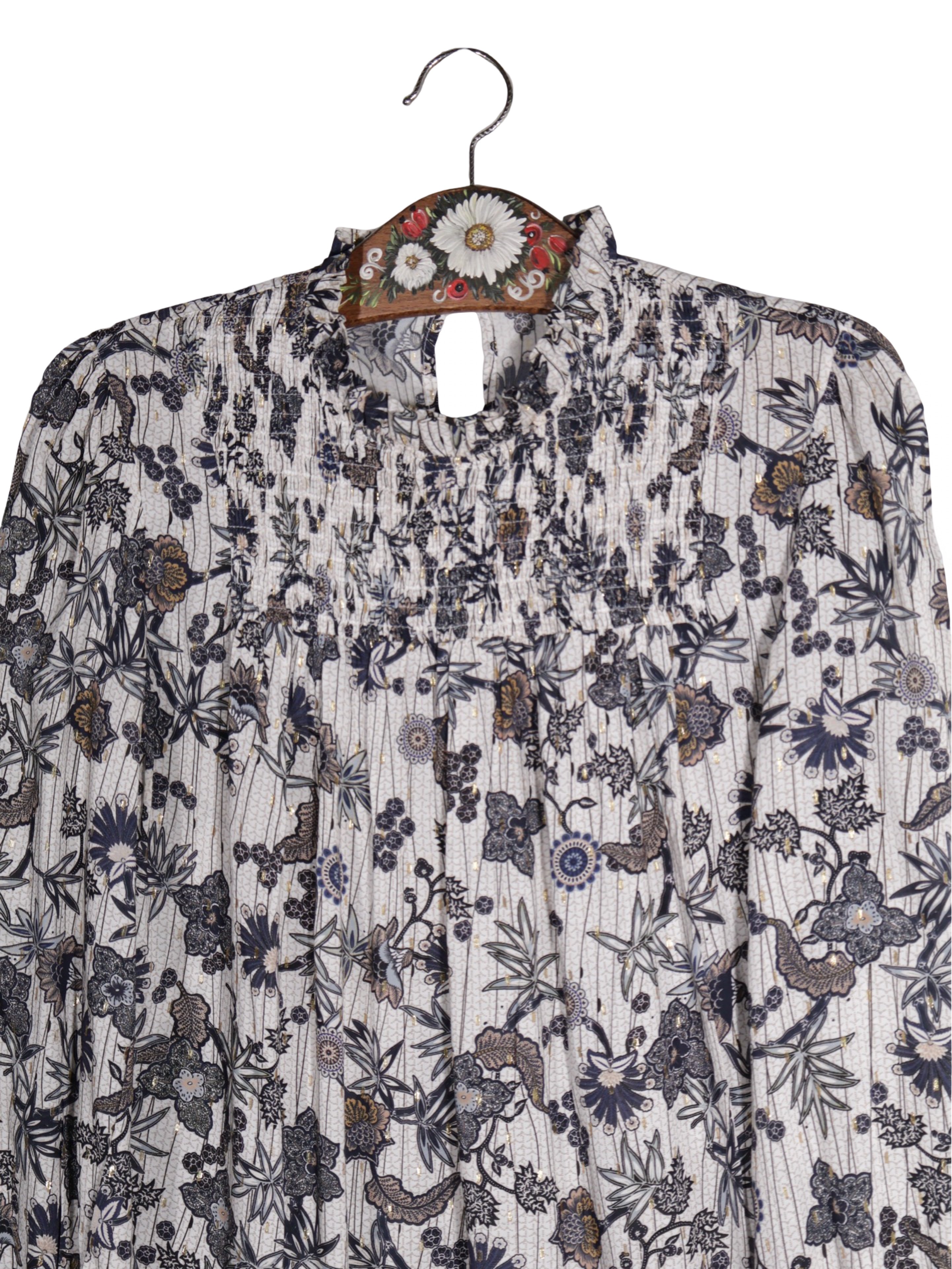 Cămașă Premium cu imprimeu floral delicat – XS – Femei - imagine 2