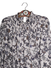 Cămașă Premium cu imprimeu floral delicat – XS – Femei - imagine 2