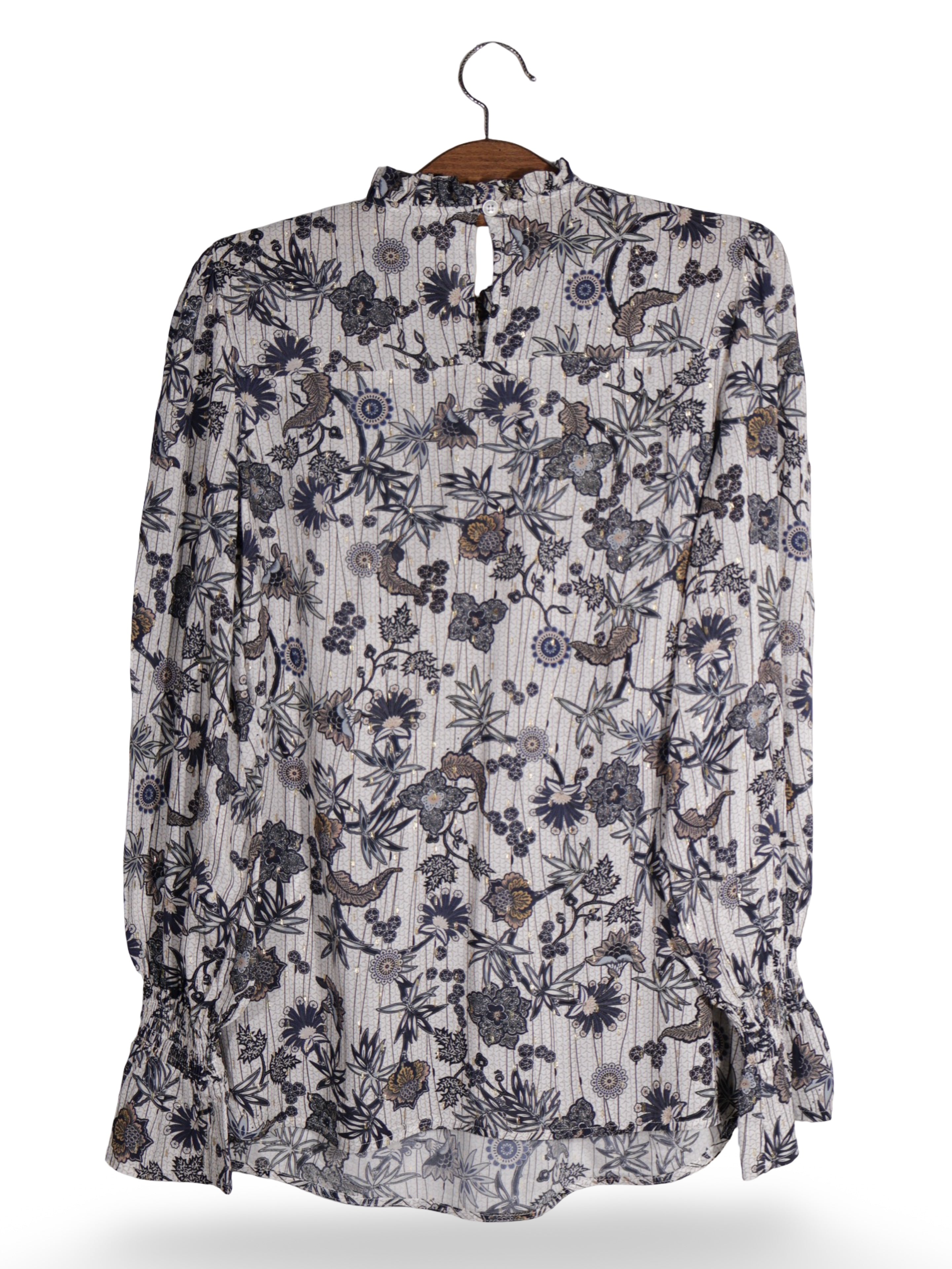 Cămașă Premium cu imprimeu floral delicat – XS – Femei - imagine 3