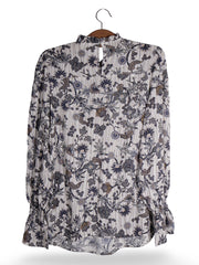 Cămașă Premium cu imprimeu floral delicat – XS – Femei - imagine 3