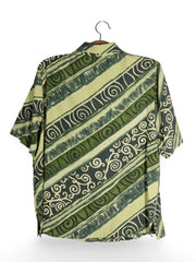 Cămașă Vintage verde cu imprimeu grafic – M – Femei - imagine 3
