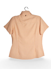 Cămașă SALEWA portocaliu pastel cu carouri – L – Femei - imagine 3