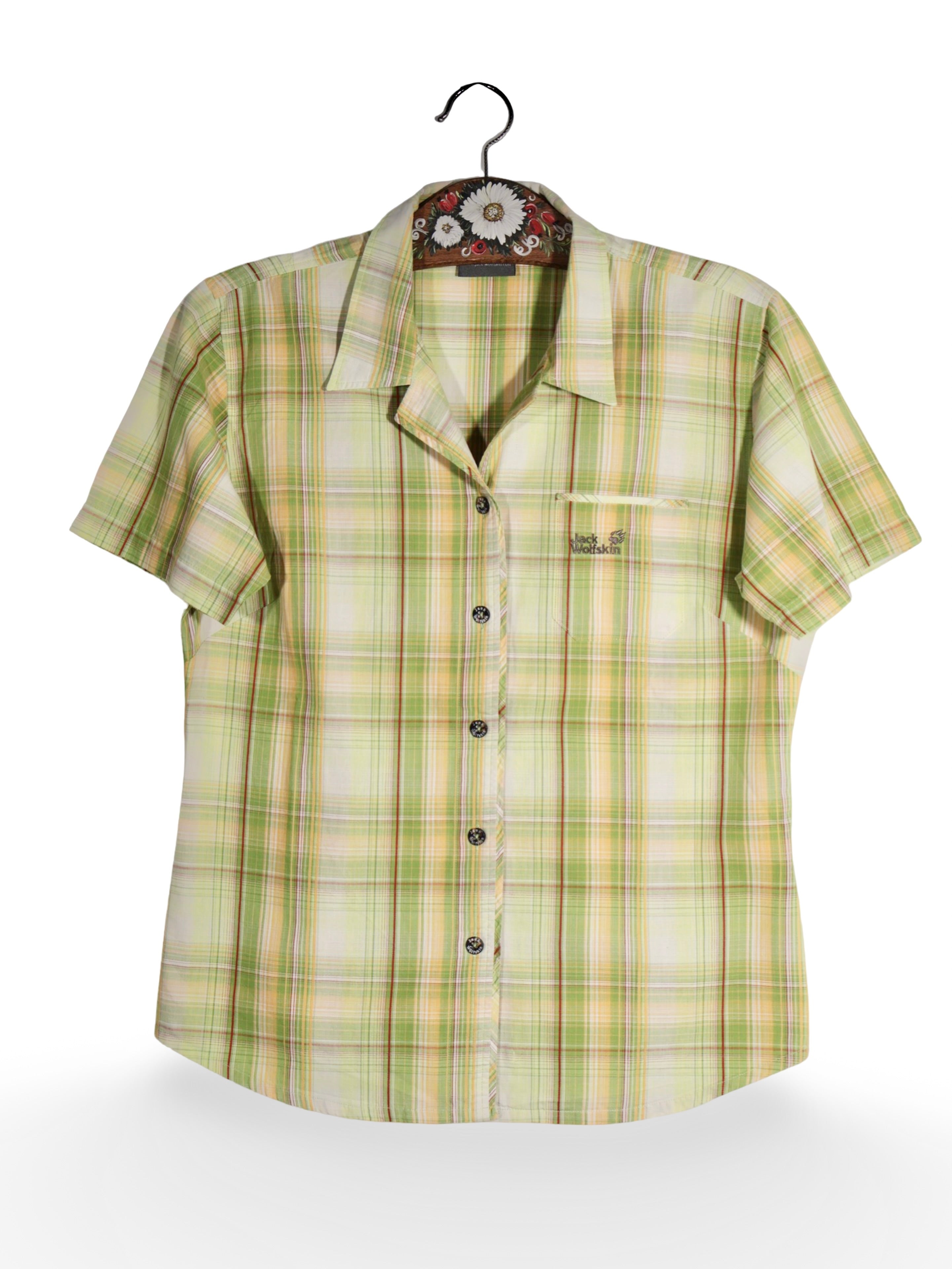 Cămașă Jack Wolfskin in carouri pastelate – M – Femei - imagine 1