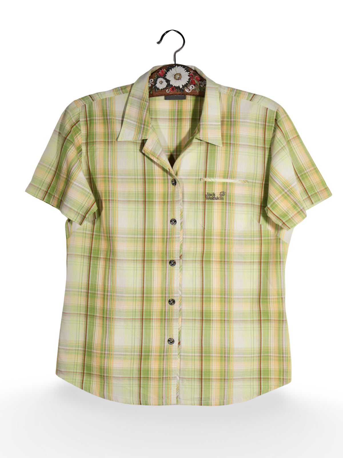Cămașă Jack Wolfskin in carouri pastelate – M – Femei - imagine 1
