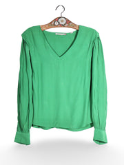 Bluză Scotch&Soda verde cu maneci bufante – M – Femei - imagine 1