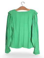 Bluză Scotch&Soda verde cu maneci bufante – M – Femei - imagine 3