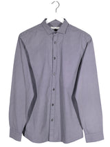 Camasa Premium by Jack & Jones bleumarin cu micro-model alb mărime M vedere din față second-hand premium