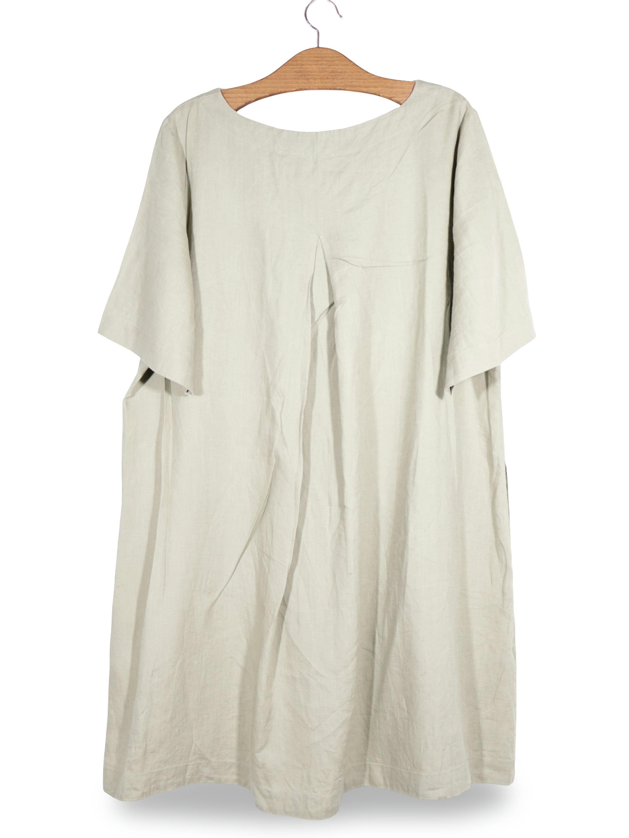 Rochie Christian Berg verde salvie deschis mărime 3XL vedere din spate second-hand premium