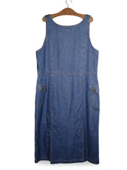Rochie John Baner albastru mărime XXL vedere din spate second-hand premium