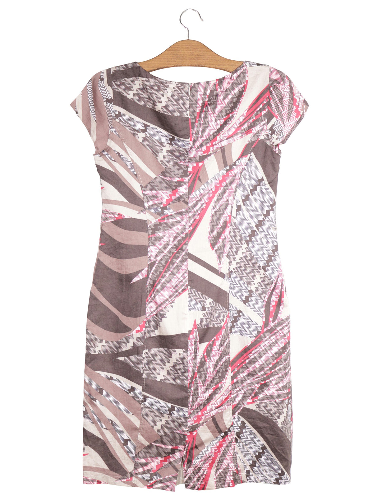 Rochie Gerry Weber bej, roz, maro, alb mărime L vedere din spate second-hand premium