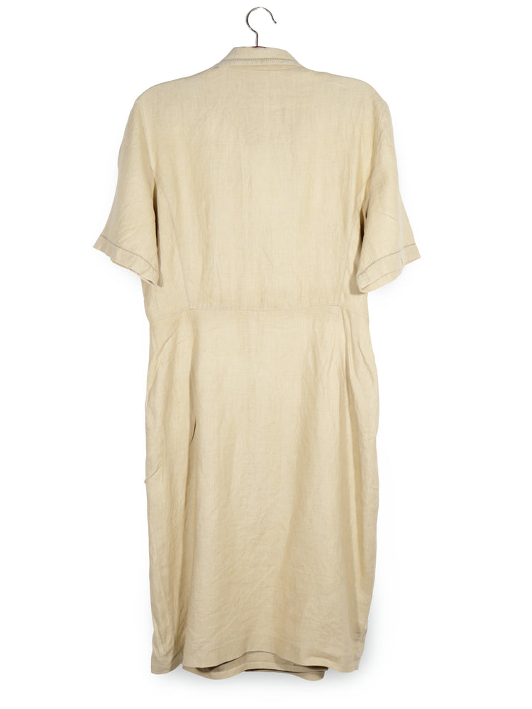 Rochie Premium bej deschis mărime XL vedere din spate second-hand premium