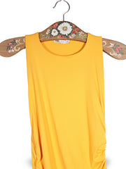 Rochie Zara galben muștar mărime L detaliu material și croială second-hand premium