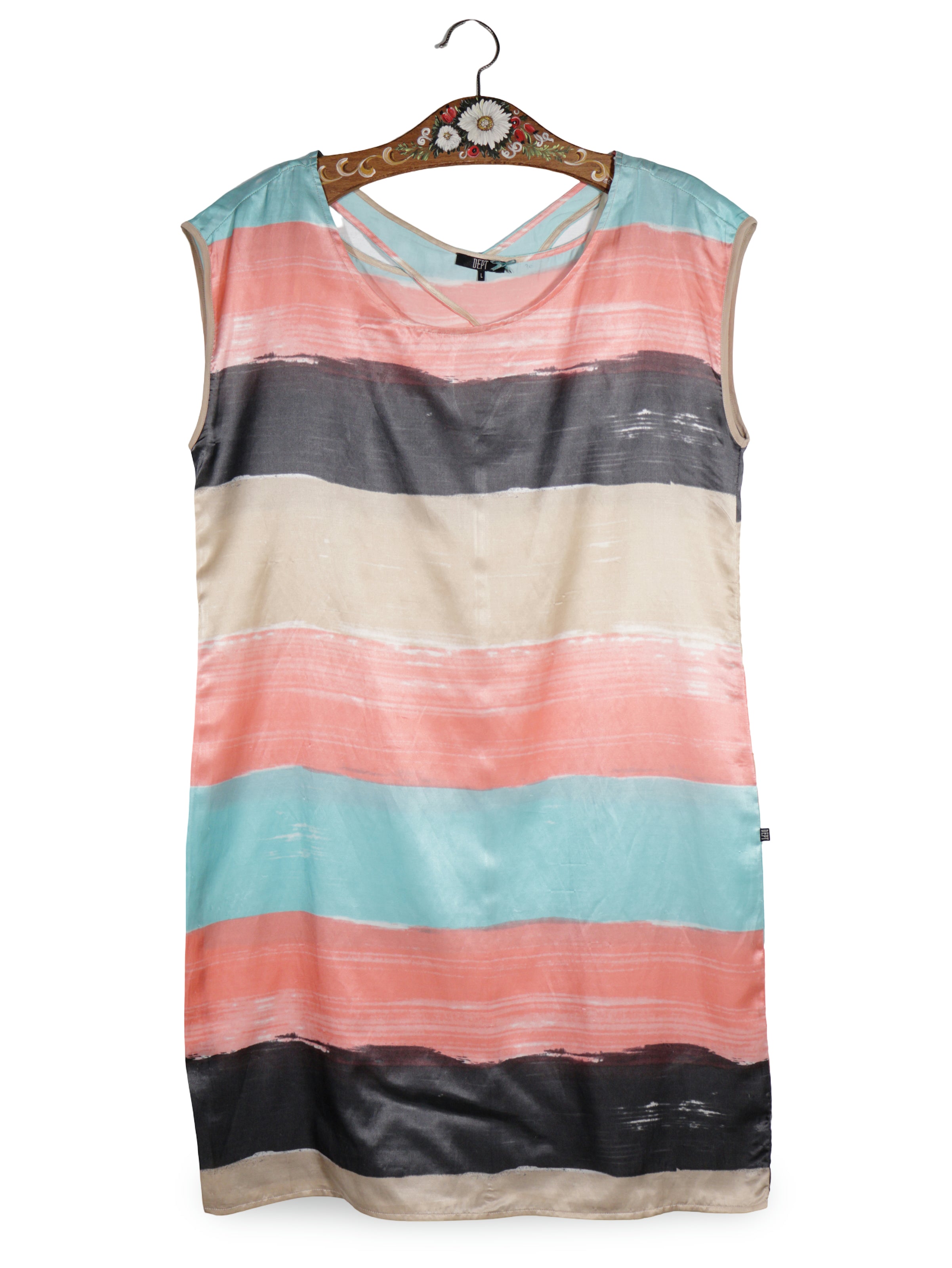 Rochie D.E.P.T multicolor mărime L vedere din față second-hand premium