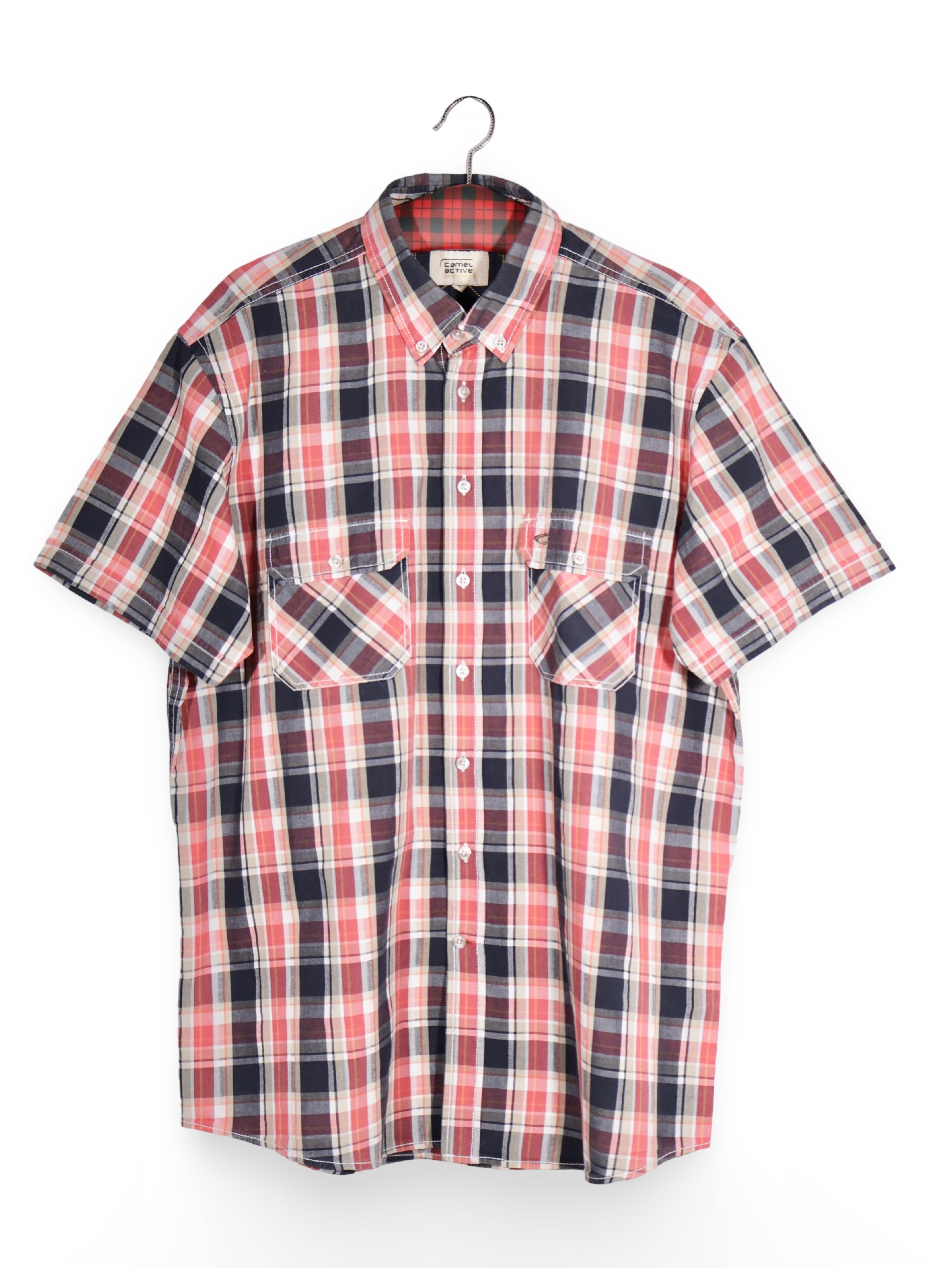 Cămașă Camel în carouri multicolore – XL – Bărbați - imagine 1