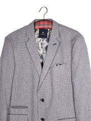 Sacou Pierre Cardin gri cu textură fină și căptușeală florală – L – Bărbați - imagine 2