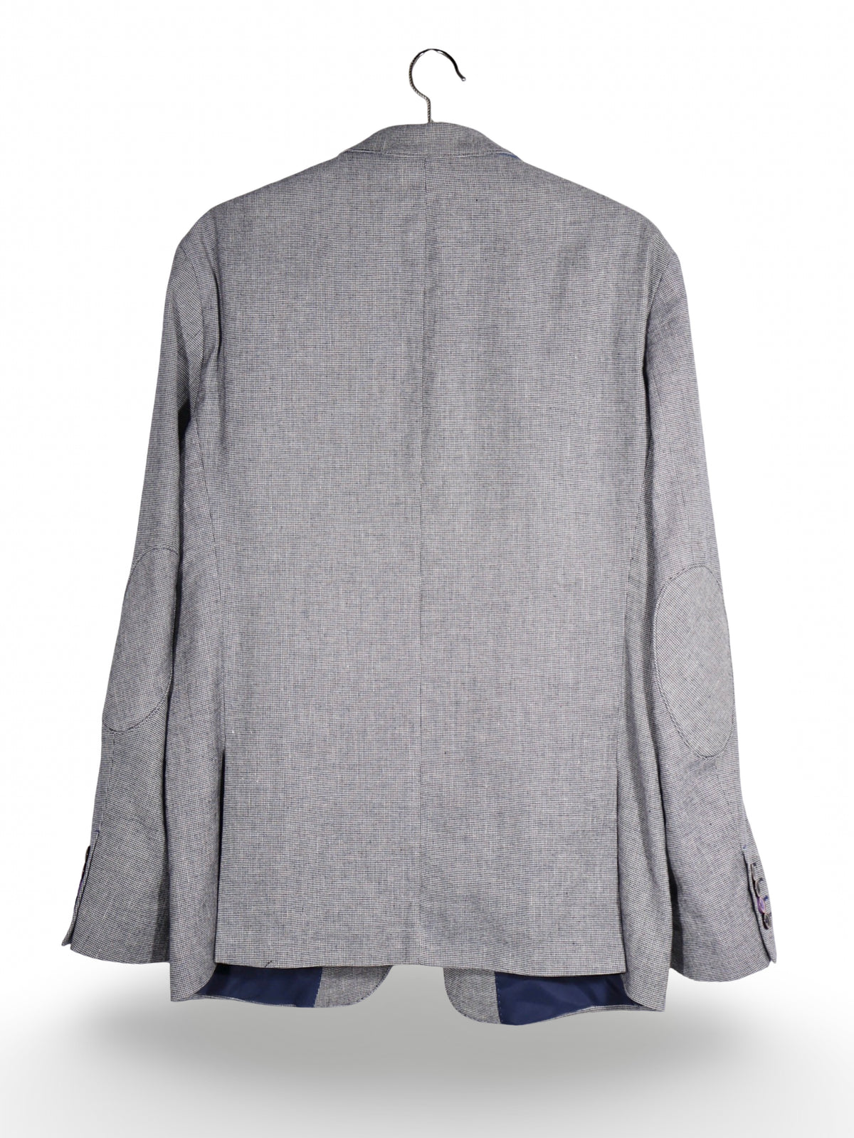 Sacou Pierre Cardin gri cu textură fină și căptușeală florală – L – Bărbați - imagine 3