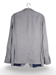 Sacou Pierre Cardin gri cu textură fină și căptușeală florală – L – Bărbați - imagine 3